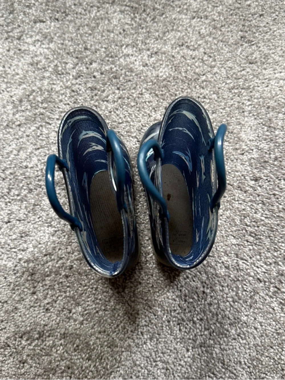 Toddler Shark Print Rain Boots